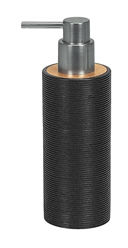 Kleine Wolke Kyoto soap dispenser, polyresin, black, 6.5 x 19 cm on sale